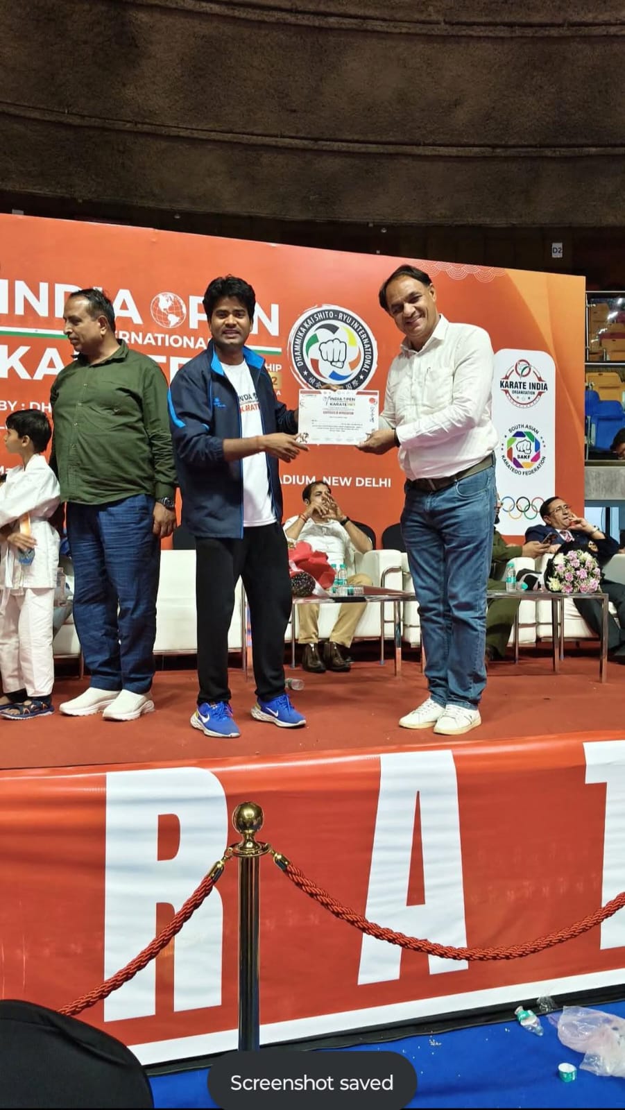 Karate championship portrait from TNHA students